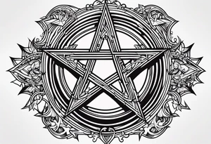 pentagram. tattoo idea