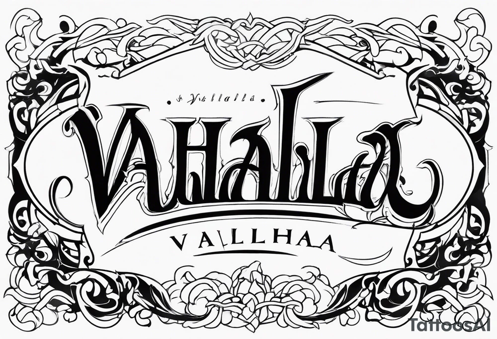Valhalla mist tattoo idea