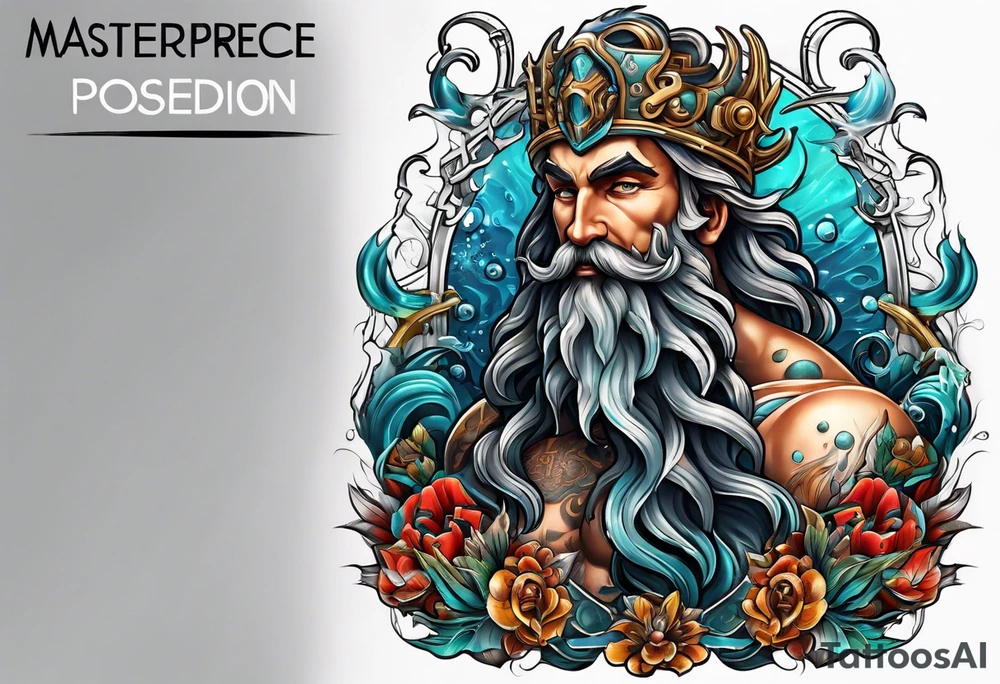 mechanic poseidon tattoo idea