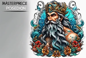 mechanic poseidon tattoo idea