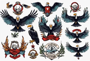 vulture
classic style tattoo idea