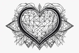Broken heart tattoo idea