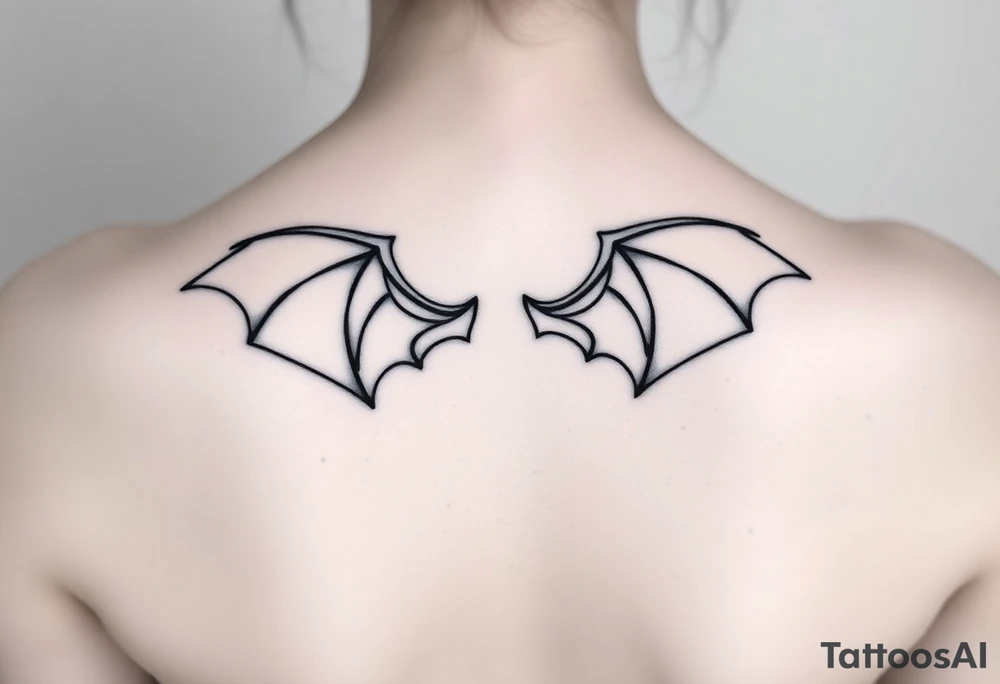 Dragon wings tattoo idea