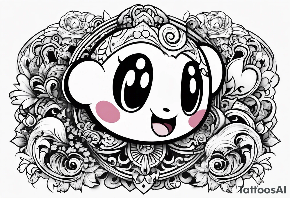 Kirby from Nintendo tattoo idea