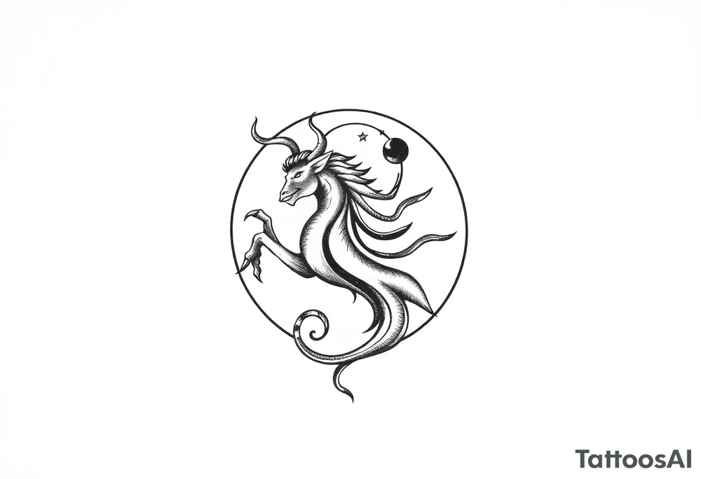 clef,
Zodiac sign Aquarius with ascendant Taurus and Scorpio in the moon tattoo idea