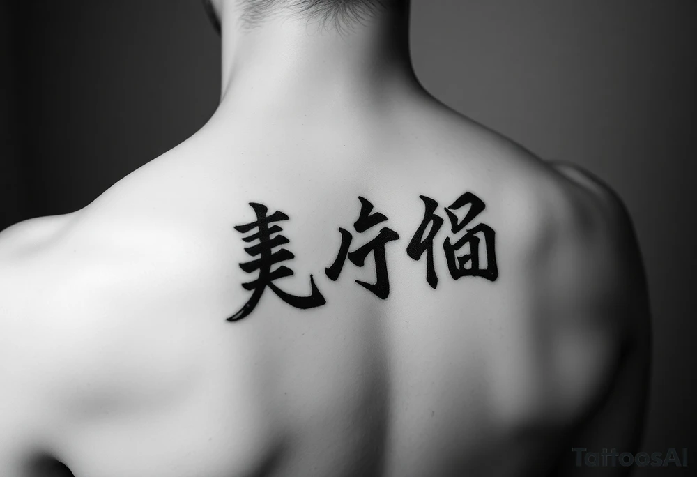 A Chinese word nine tattoo idea