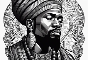 African Moses tattoo idea
