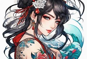 anime tattoo tattoo idea