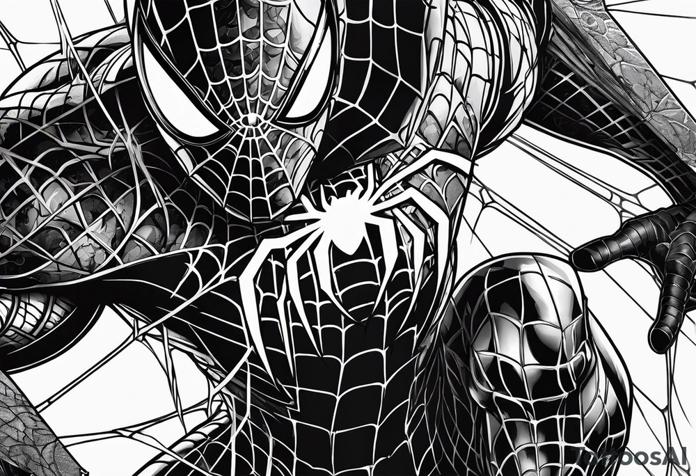 Spider-Man, darkness, animal tattoo idea