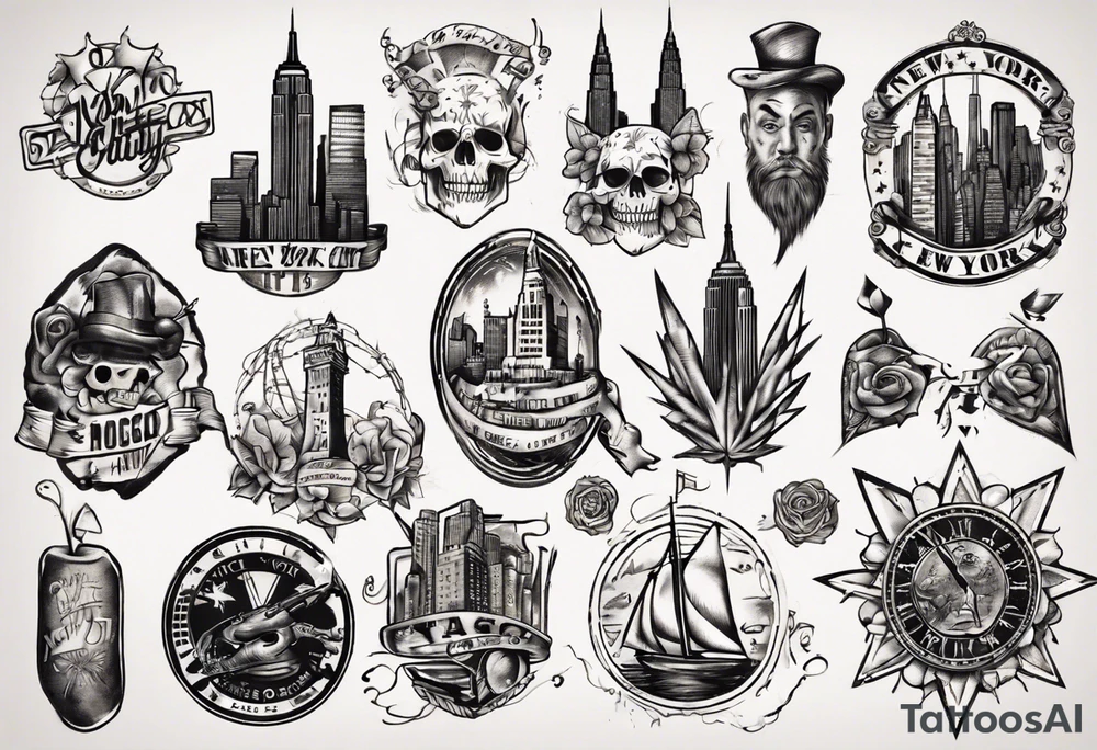 New York City vintage tattoo idea