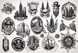 New York City vintage tattoo idea