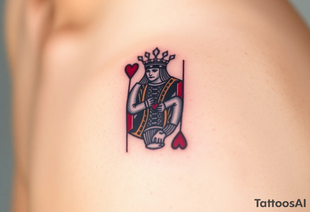 king of hearts tattoo idea