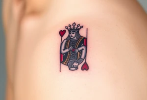 king of hearts tattoo idea