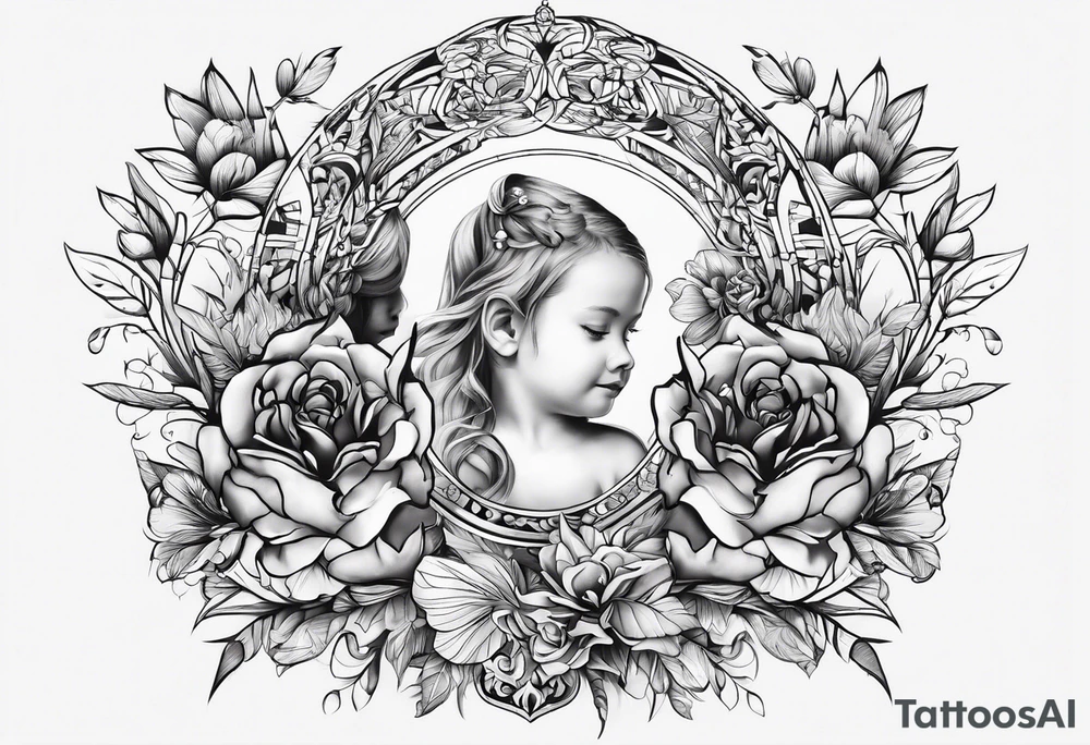design that represents my two kids matilda and weston tattoo idea