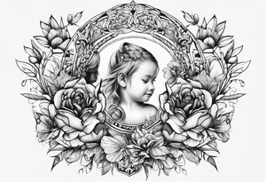 design that represents my two kids matilda and weston tattoo idea