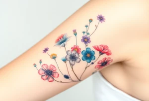Wildflowers tattoo idea