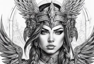 Arch angel warrior tattoo idea