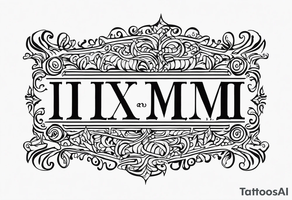 III.XIII.MMXI tattoo idea