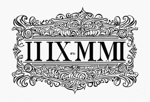 III.XIII.MMXI tattoo idea