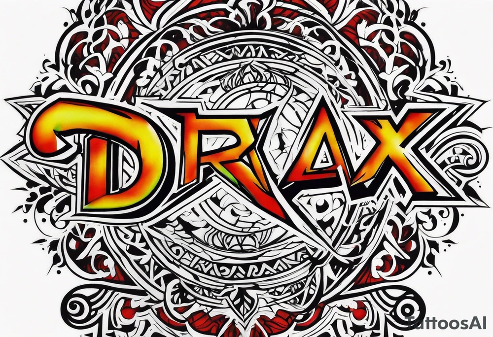 The name Drax tattoo idea