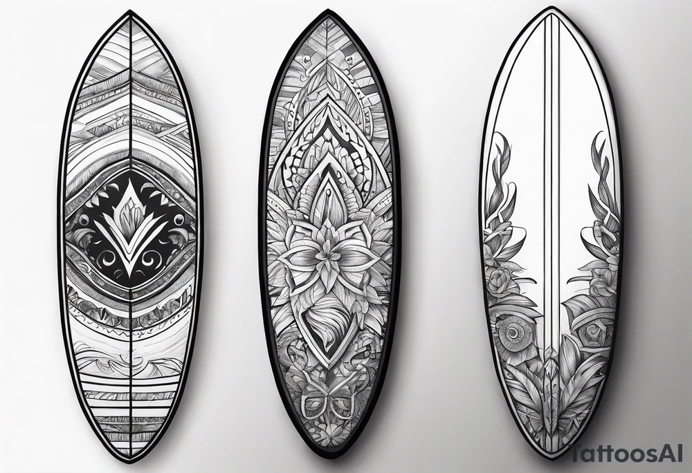 surfboard tattoo idea