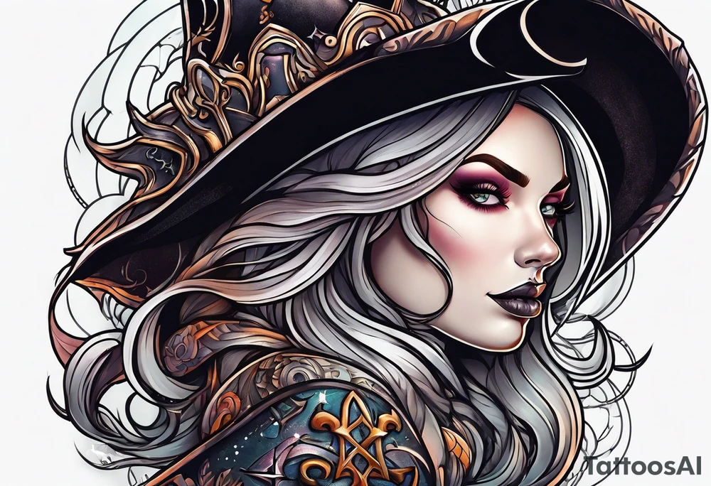 Witch tattoo idea