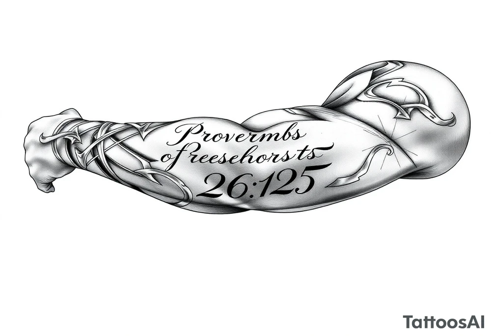 proverbs 26:25 tattoo idea
