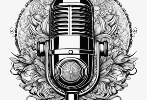 universe, microphone tattoo idea