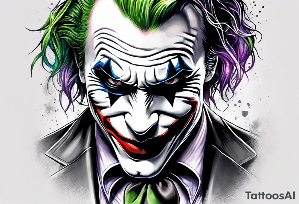 a joker tattoo idea