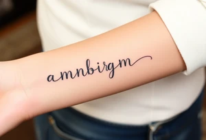 ambigram
Color splash tattoo idea