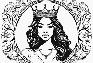 I want you to create me a tattoo with a name Jasmyne with a crown tattoo idea