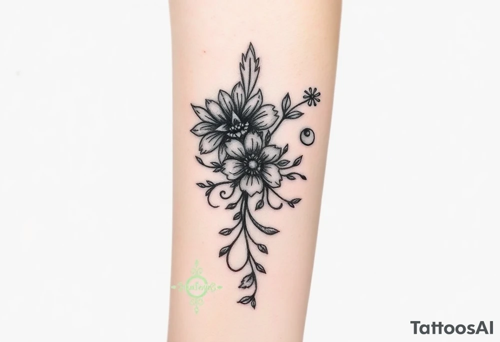 Large tooled leather tattoo idea