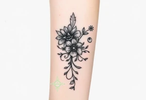 Large tooled leather tattoo idea