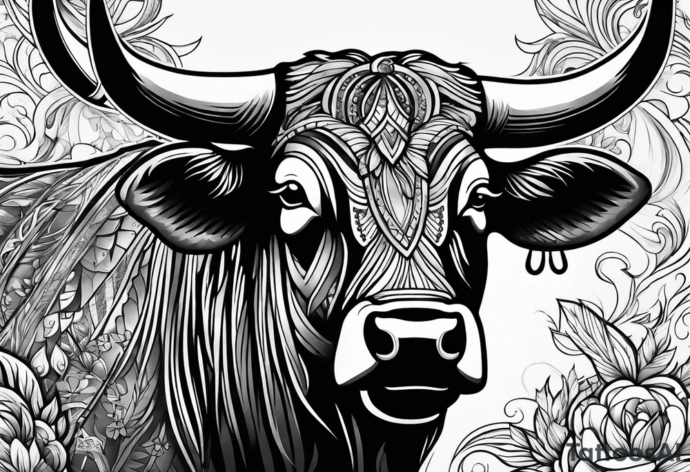 bull and family monn tattoo idea