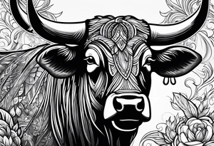 bull and family monn tattoo idea