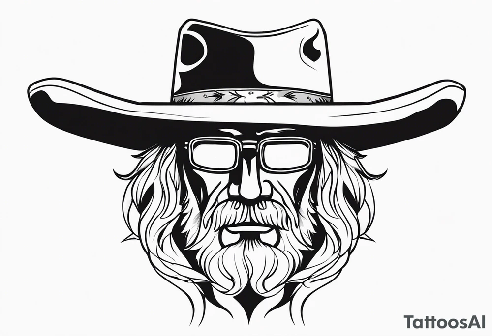 Old cowboy tattoo idea