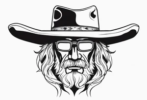 Old cowboy tattoo idea