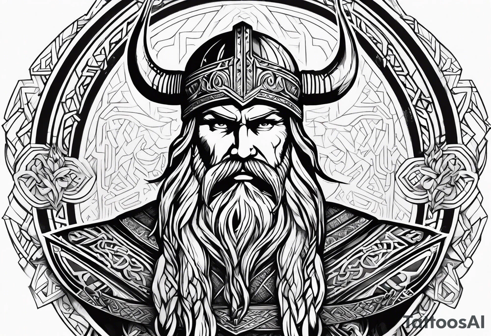 Viking, thor, odin, norse god, viking language, powerfull, war tattoo idea