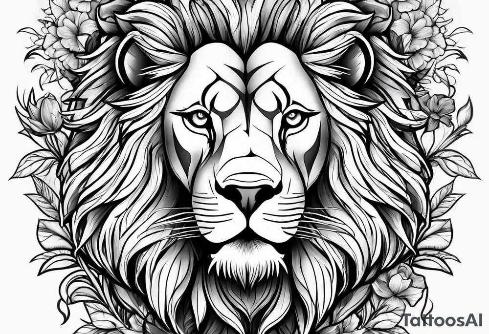 Family of lions tattoo idea