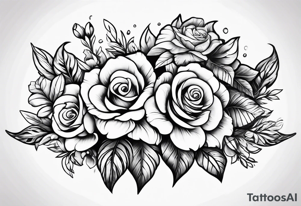 without flowers tattoo idea