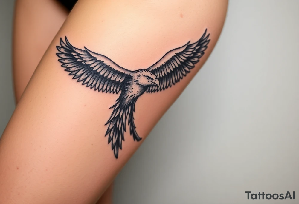 phoenix and eagle tattoo idea