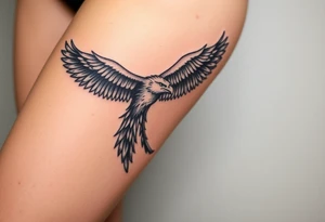 phoenix and eagle tattoo idea