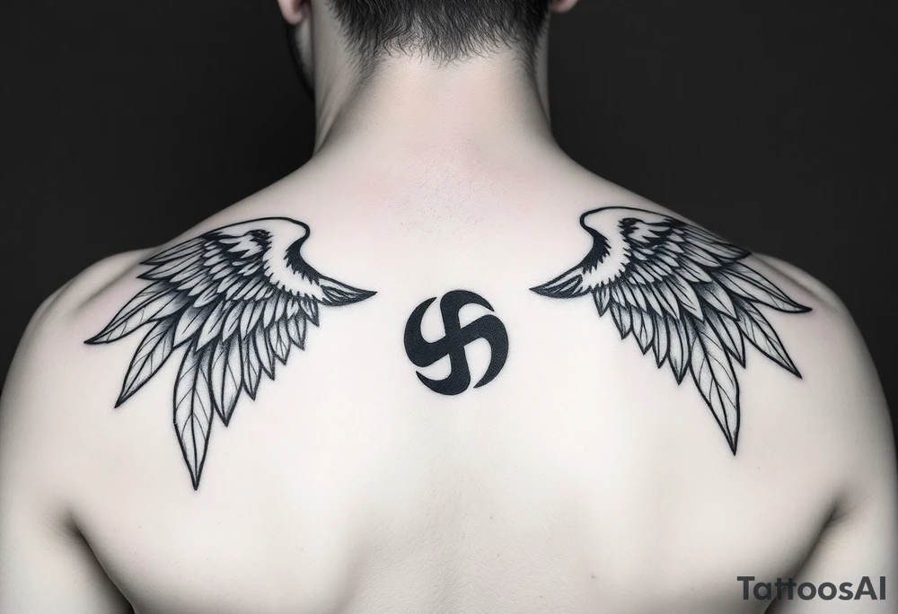 generate tattoos that are exactly similar to nazi prison gang ones, no imperfections and PNG format tattoo idea