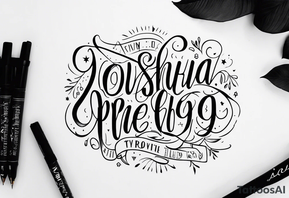 Joshua 1:9 tattoo idea