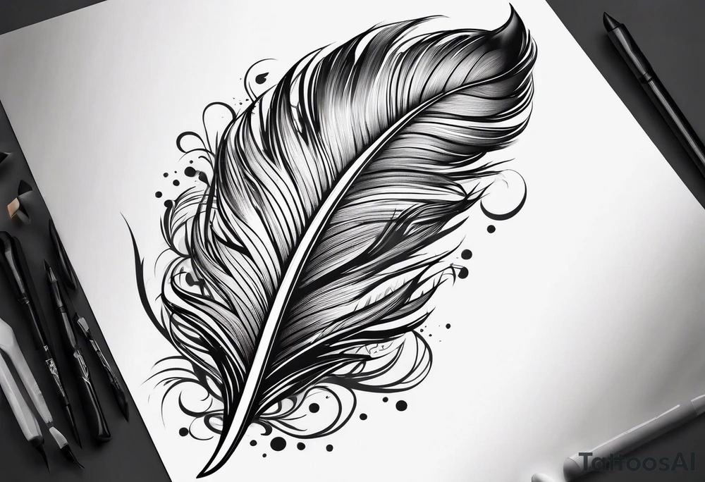 Feather tattoo idea