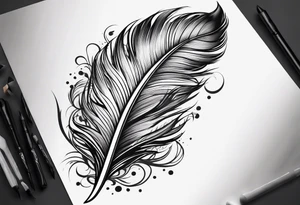 Feather tattoo idea