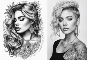 Womens history collarbone tattoo tattoo idea