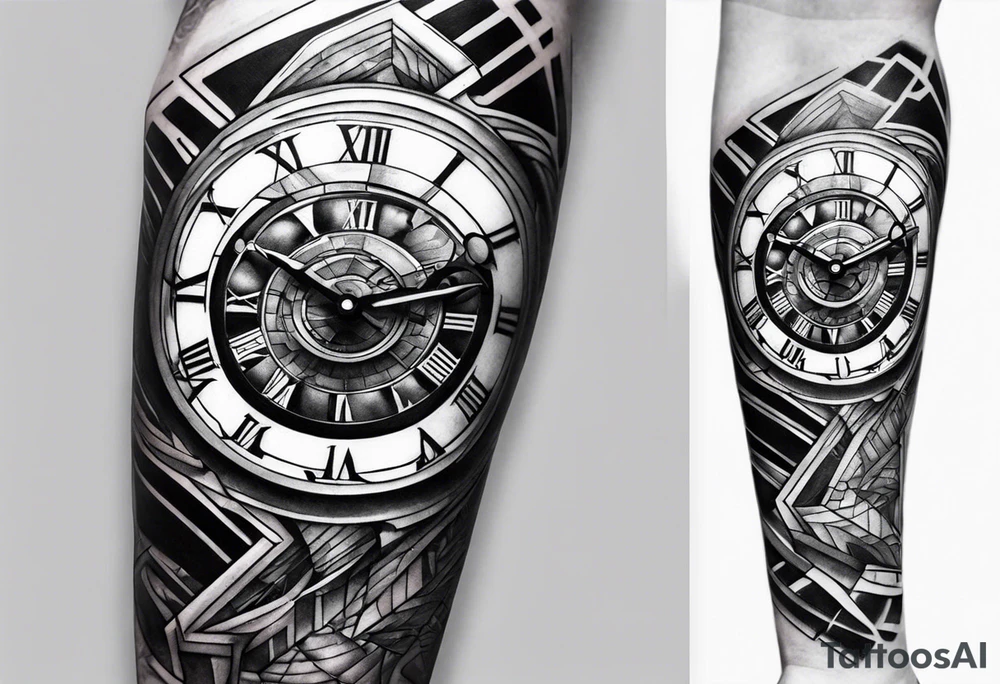 value of time 
for men 
sleeve tattoo idea