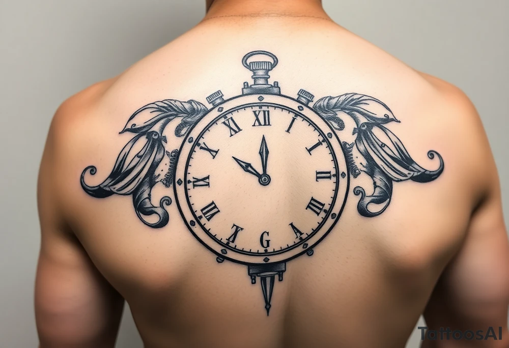 Timeclock Gemini tattoo idea