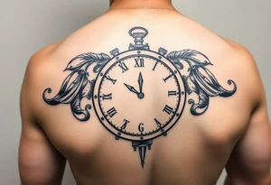 Timeclock Gemini tattoo idea